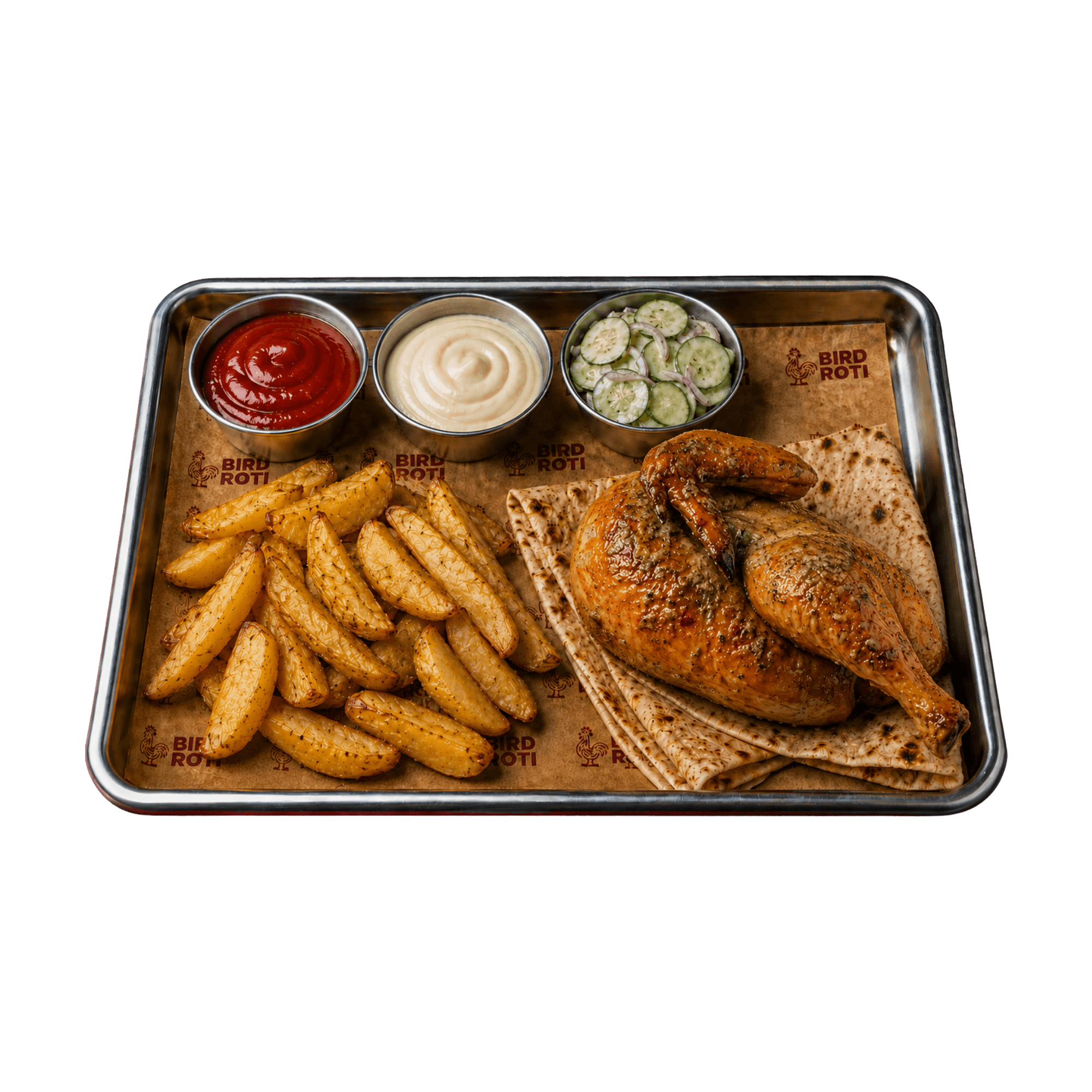 Bird Roti rotisserie tavuk menüsü